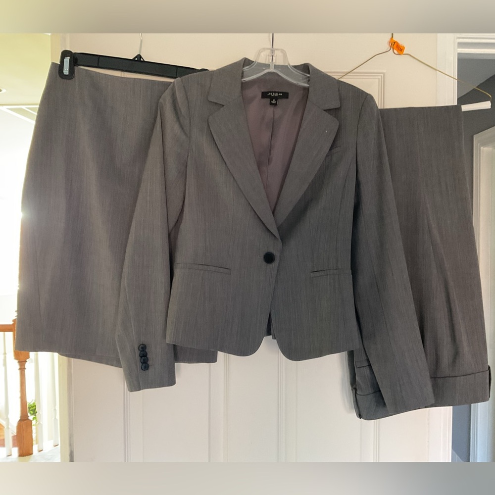 Ann Taylor 3-piece grey suit